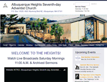 Tablet Screenshot of abqheights.org